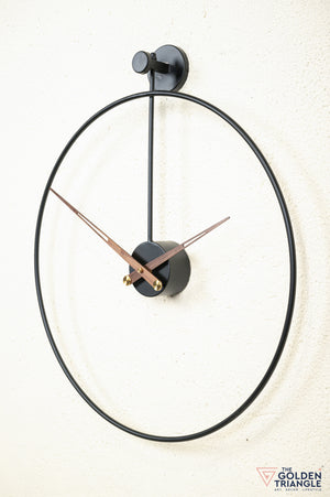 Belso Metal Wall Clock - 24" - Black