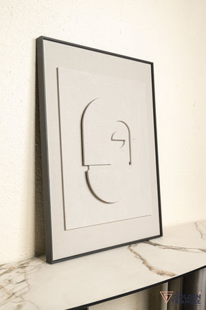 Gleam Textured Sandstone Wall Art Frame  - Small