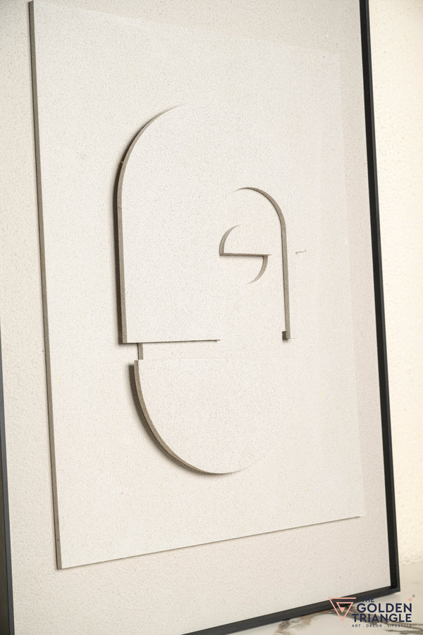 Gleam Textured Sandstone Wall Art Frame  - Small