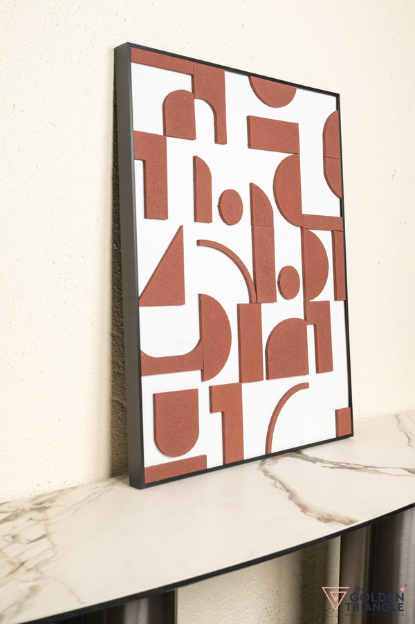 Mica Textured Sandstone Wall Art Frame - Small