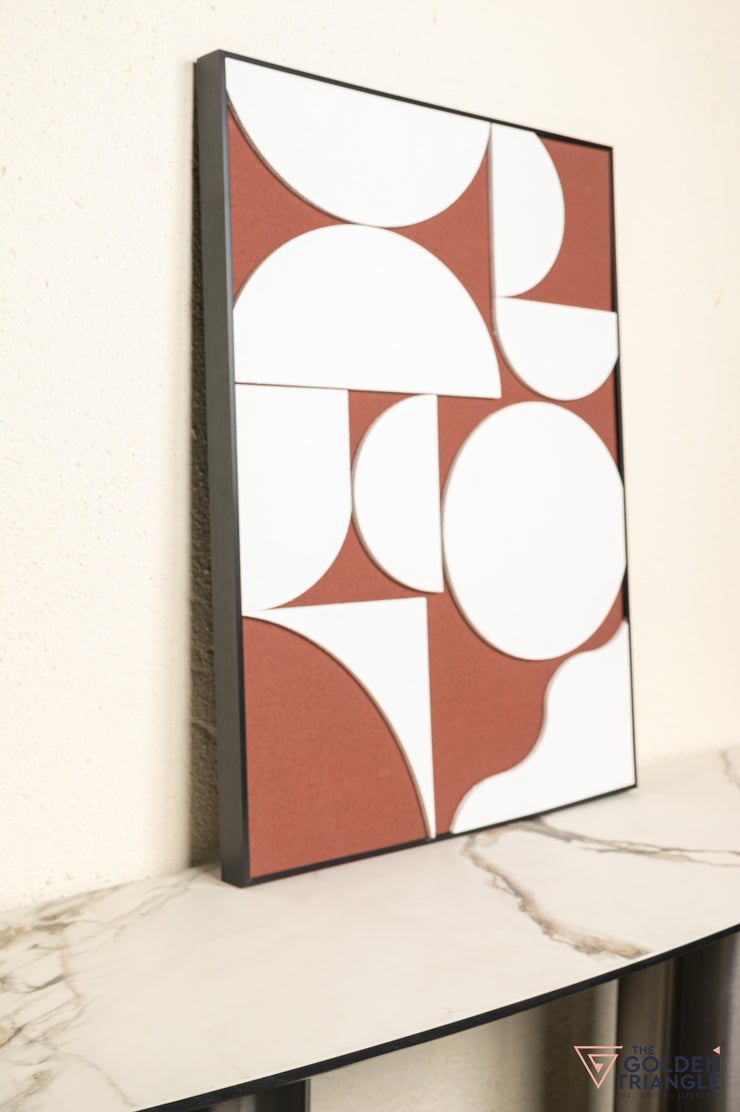 Ebony Textured Sandstone Wall Art Frame - Small