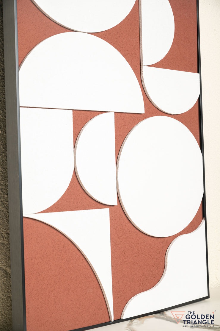 Ebony Textured Sandstone Wall Art Frame - Small