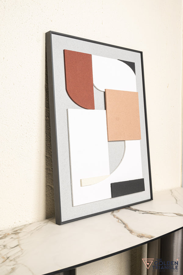 Frost Textured Sandstone Wall Art Frame - Small