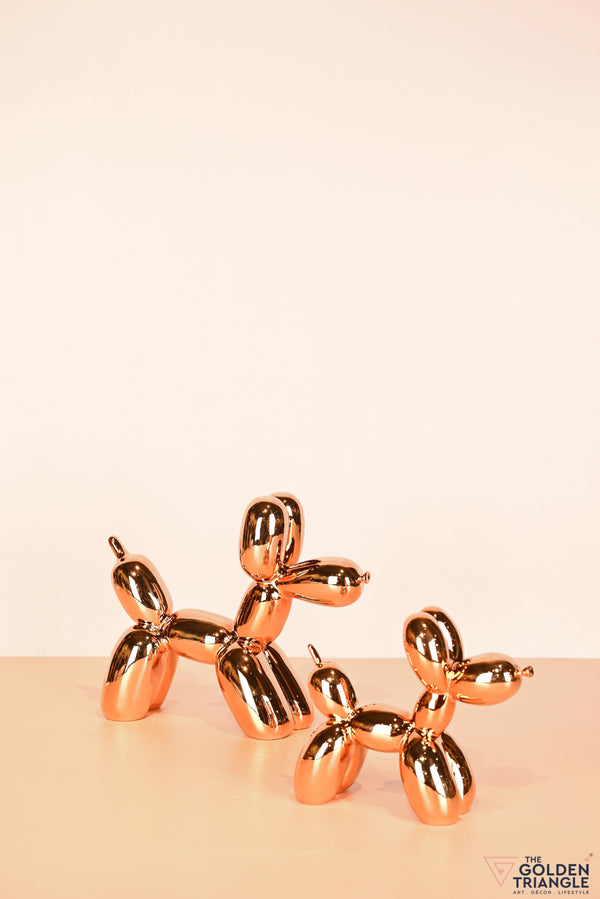 Rosegold Balloon Dog Sculpture