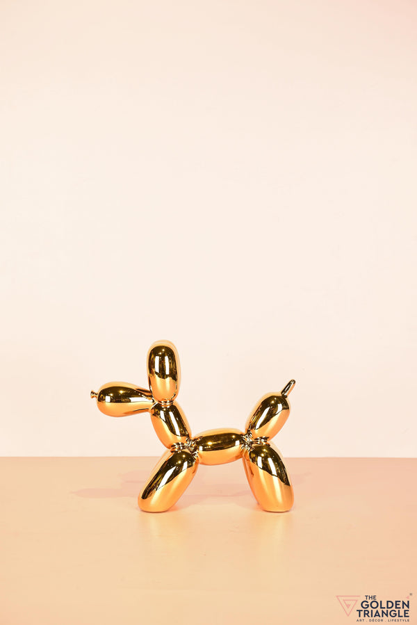Glitz Balloon dog figurine gold
