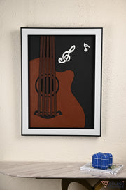 Guitar Musical Wall Art Frame