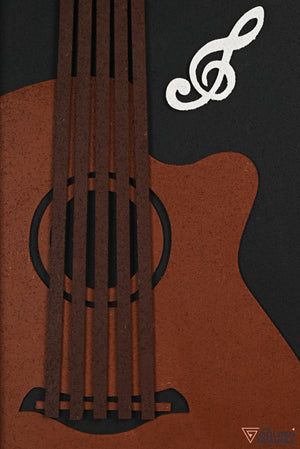 Guitar Musical Wall Art Frame