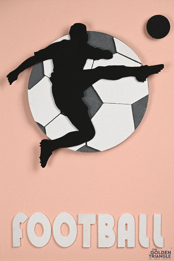 Football Art Frame - Pink