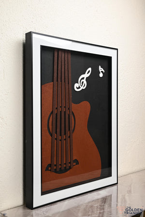 Guitar Musical Wall Art Frame