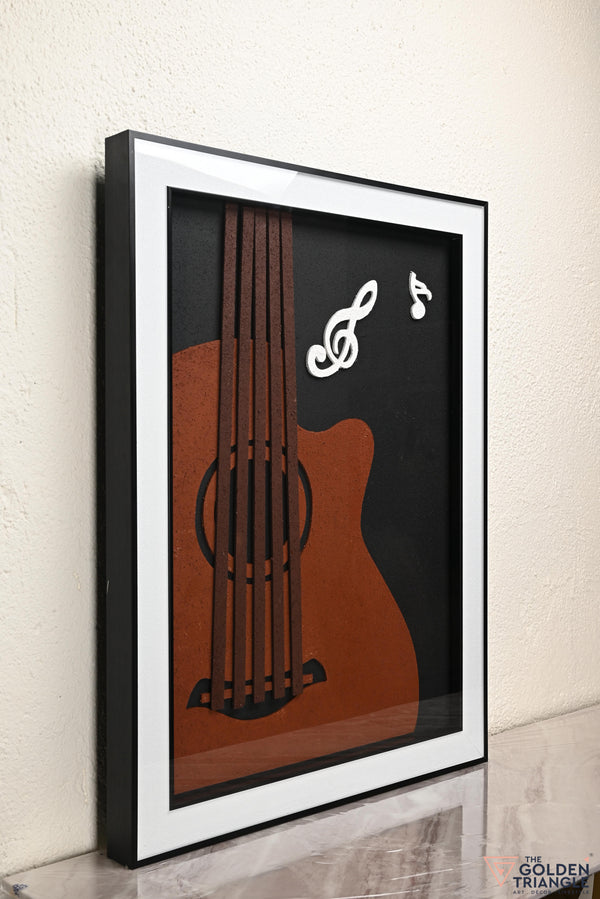 Guitar Musical Wall Art Frame