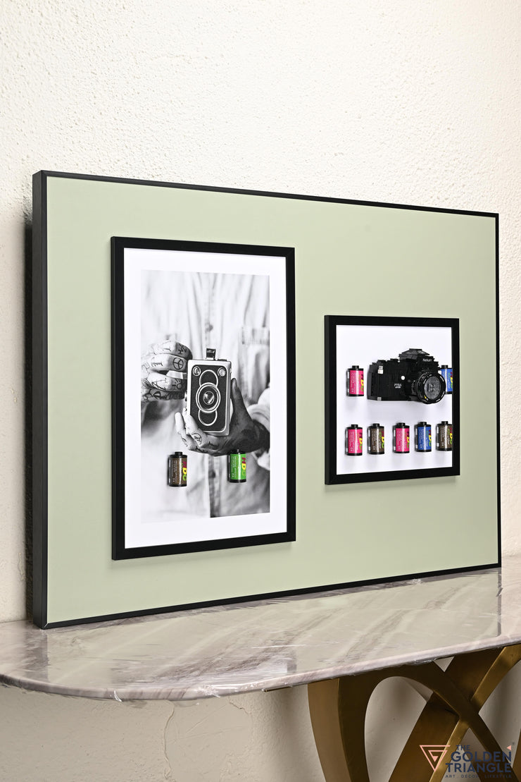 3D Camera Art Frame - Green 1
