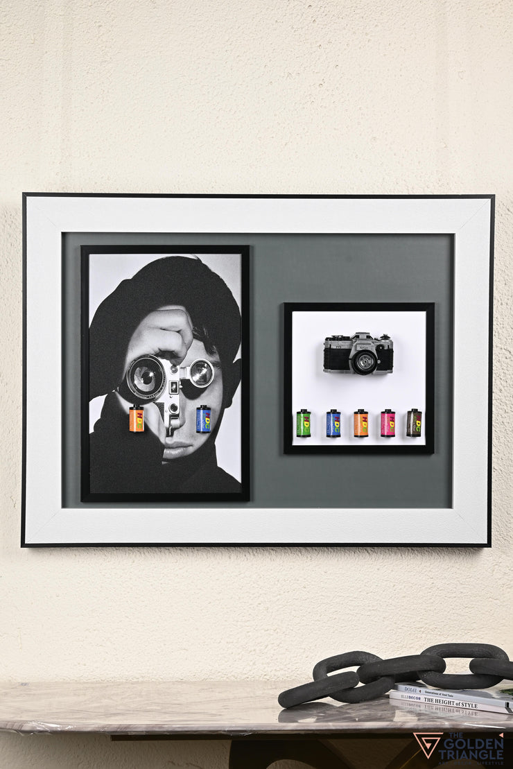 3D Camera Art Frame - Gray