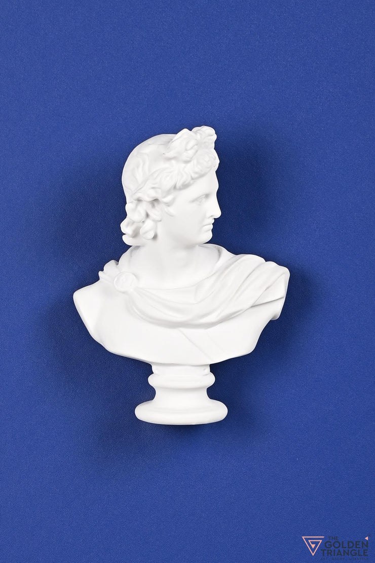 3D Roman Bust Art Frame - Blue
