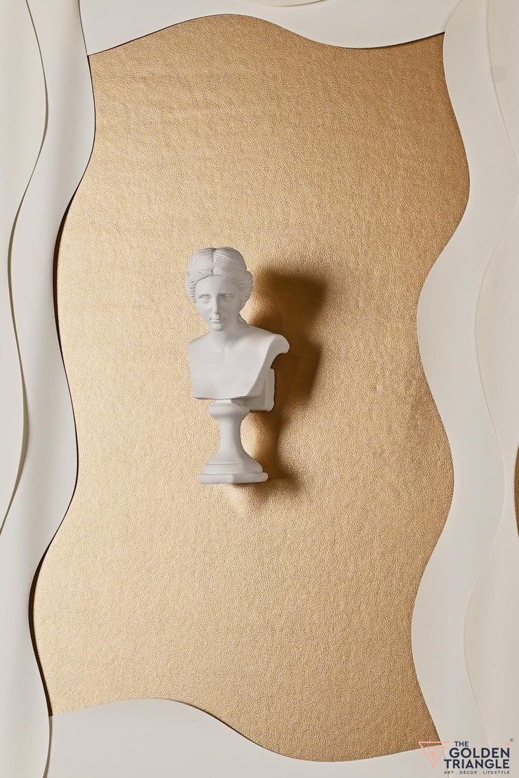 3D Roman Bust Art Frame - Gold