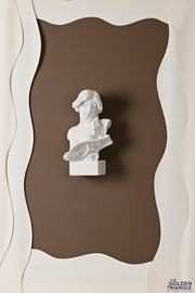 3D Roman Bust Art Frame - Brown