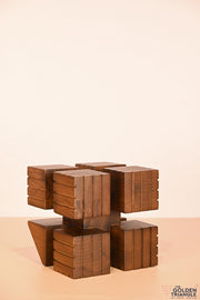 Viatrix Cubist Tabletop Decor - Brown