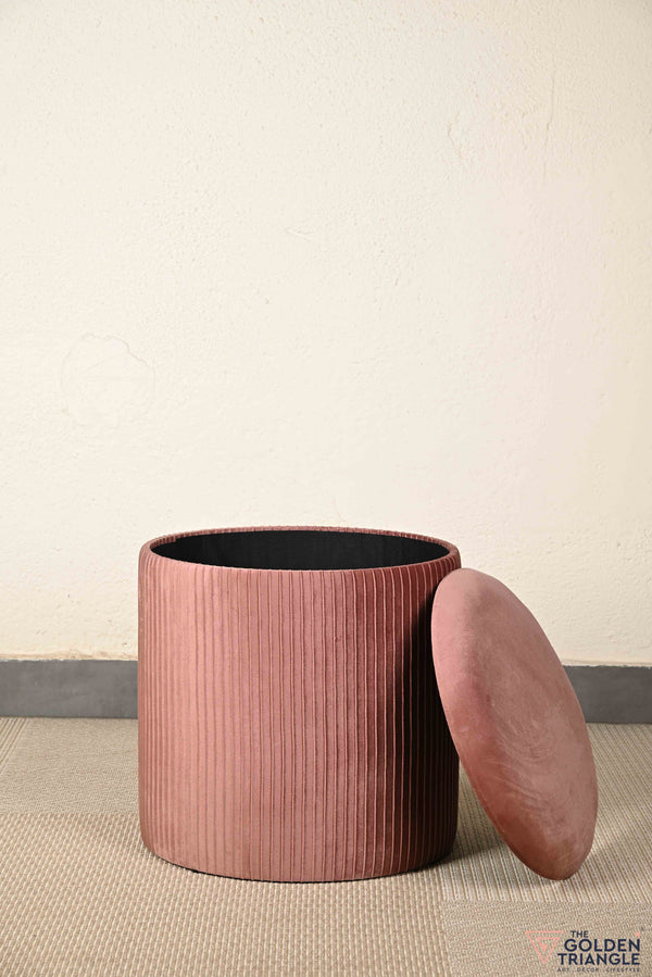 Ciara Suede Storage Pouffe