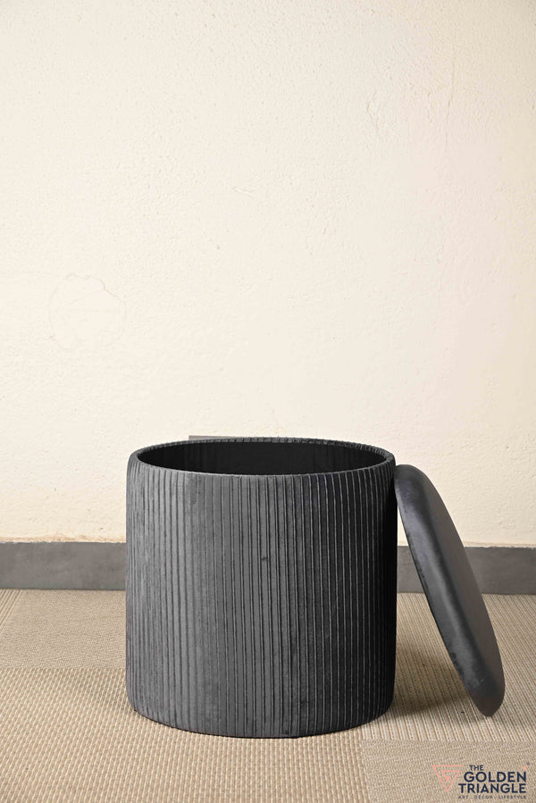 Ciara Suede Storage Pouffe