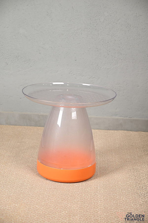 Positano Acrylic Side Table - Orange