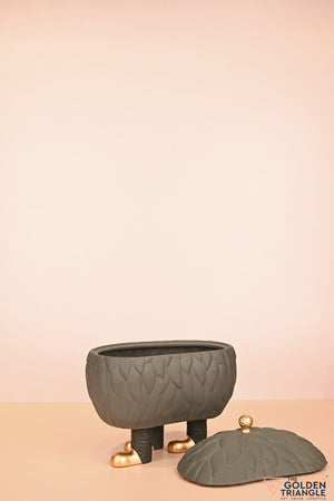 Golden Beast Ceramic Canister