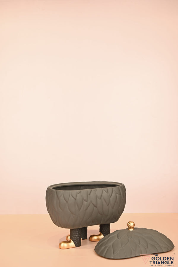 Golden Beast Ceramic Canister