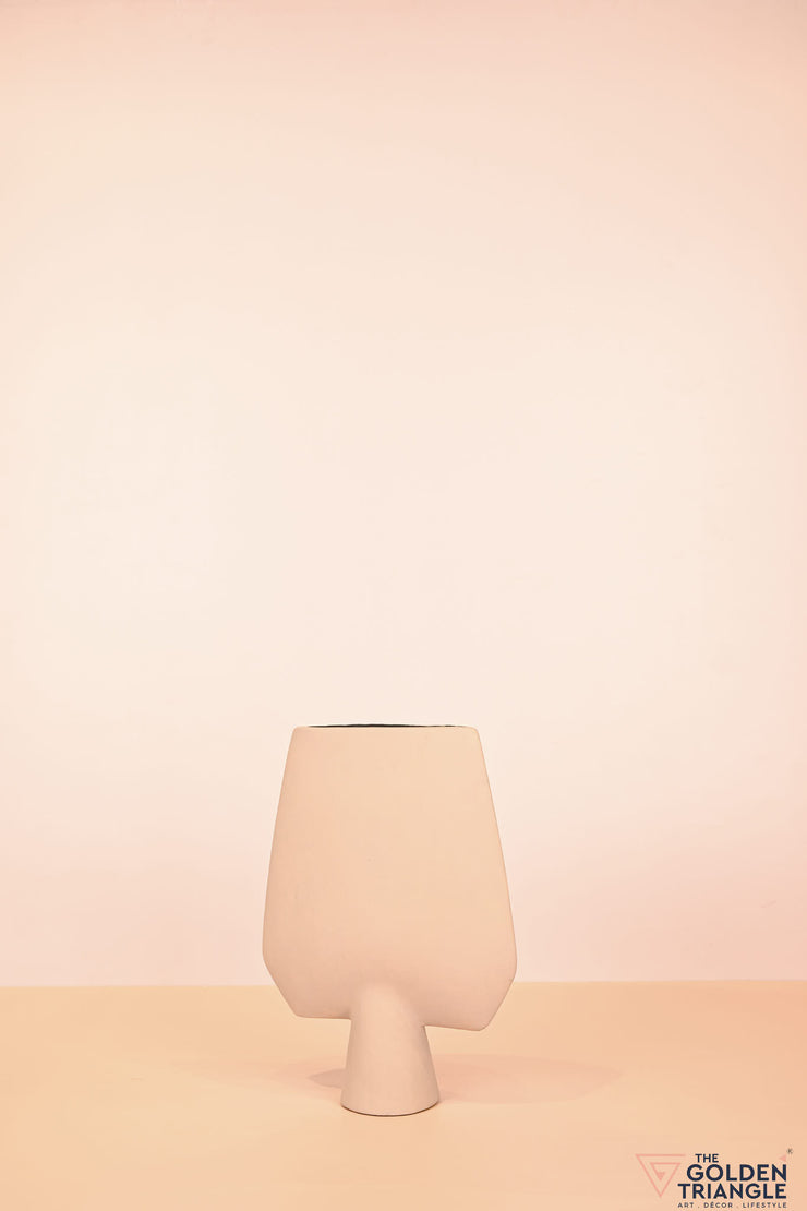 Yukata Ceramic Vase - Beige
