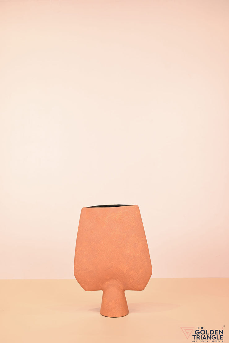 Yukata Ceramic Vase - Rust