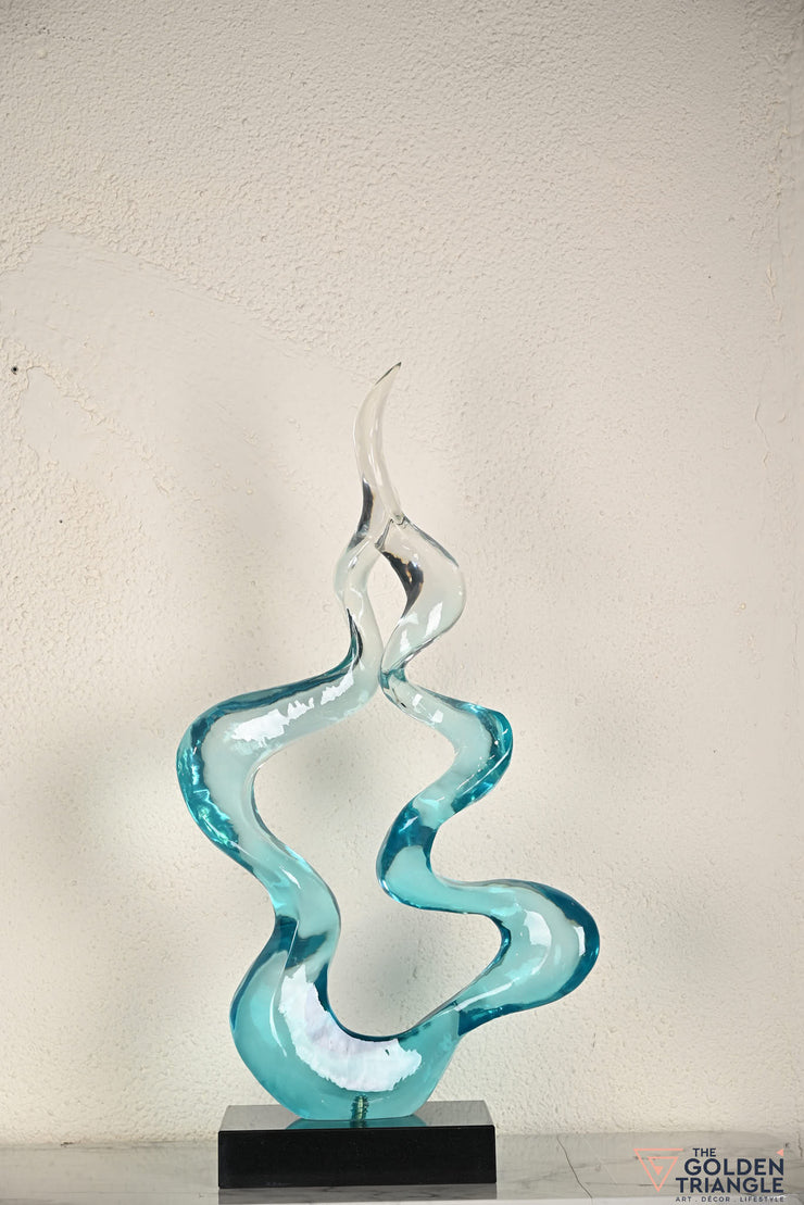 Aeris Abstract Sculpture - Blue