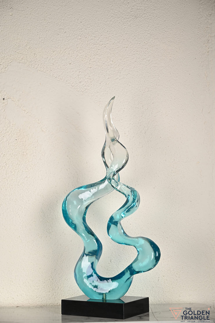 Aeris Abstract Sculpture - Blue