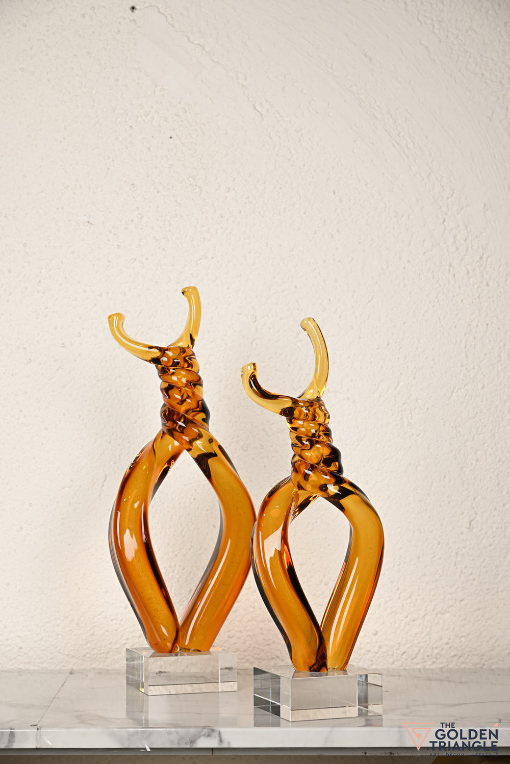 Veridian Knot Glass Sculpture