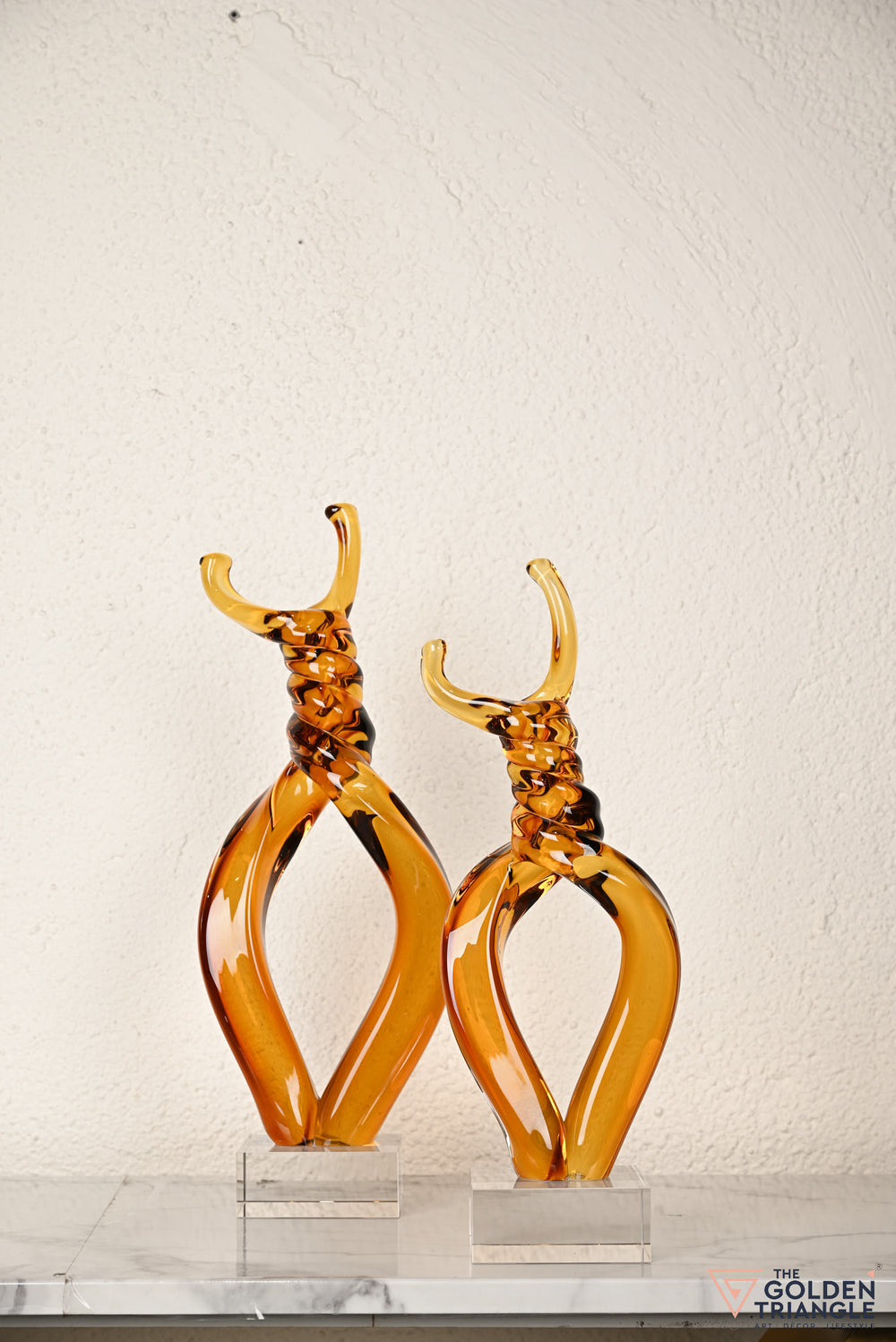 Veridian Knot Glass Sculpture