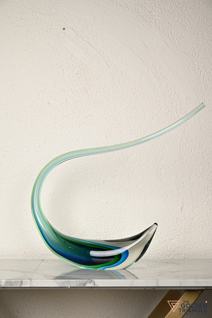 Azure Glass Sculpture