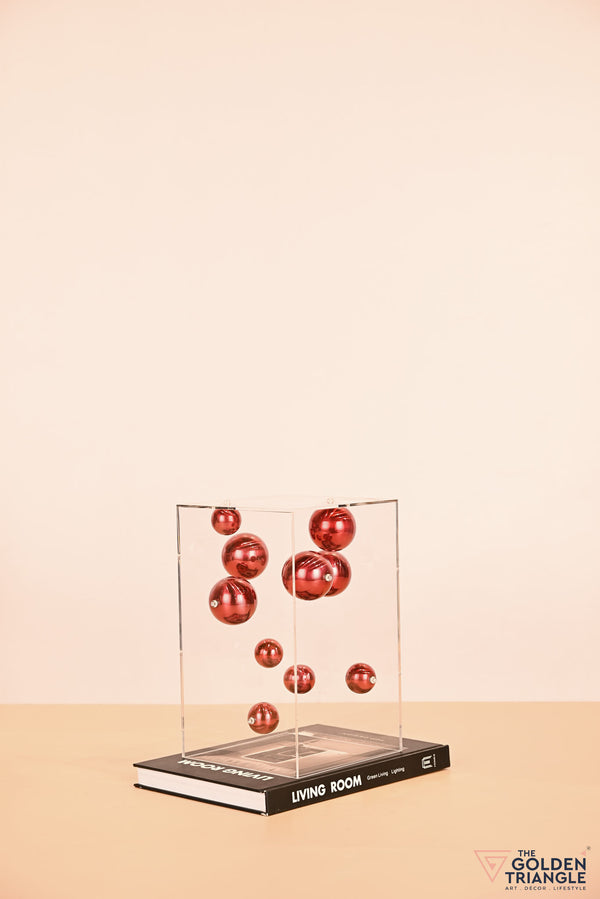 Atomic Allure in a Rectangle Box  - Red