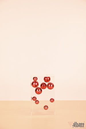 Atomic Allure in a Rectangle Box  - Red