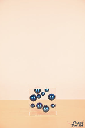 Atomic Allure in a Square Box  - Blue