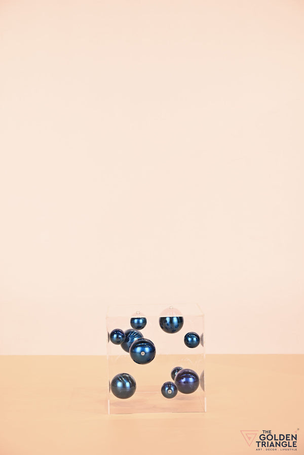 Atomic Allure in a Square Box  - Blue