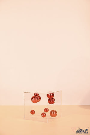 Atomic Allure in a Square Box  - Red