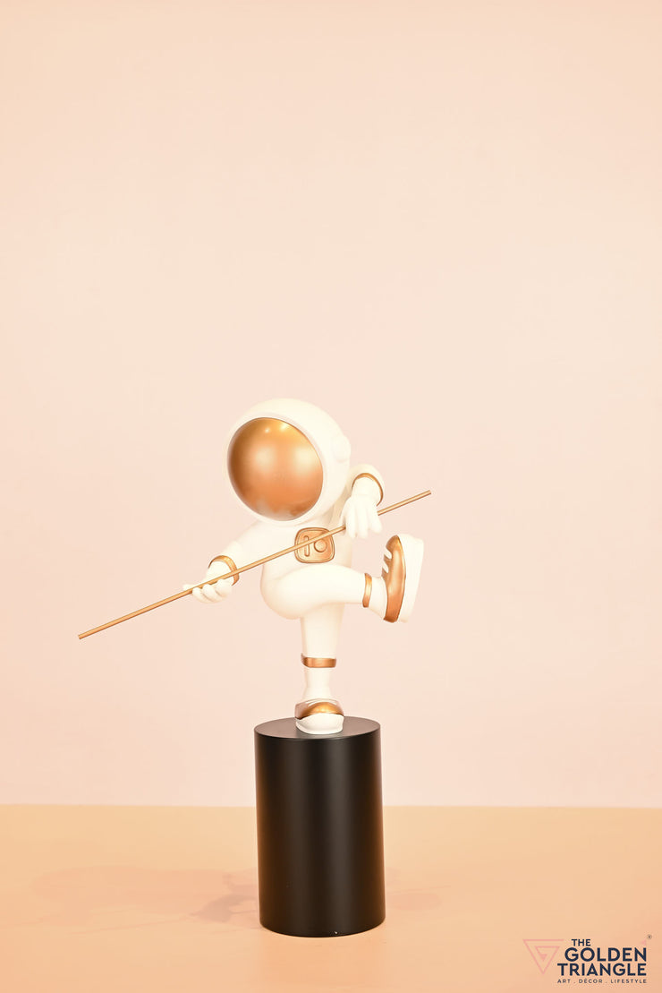 Kung Fu Astronaut with a stick