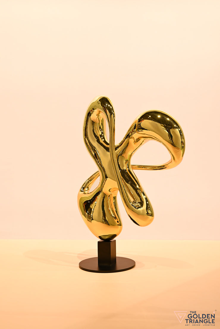 Nebula Abstract Sculpture - Gold