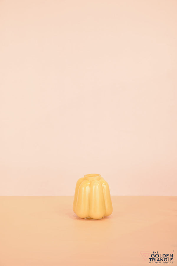Primrose Glass Vase - Yellow