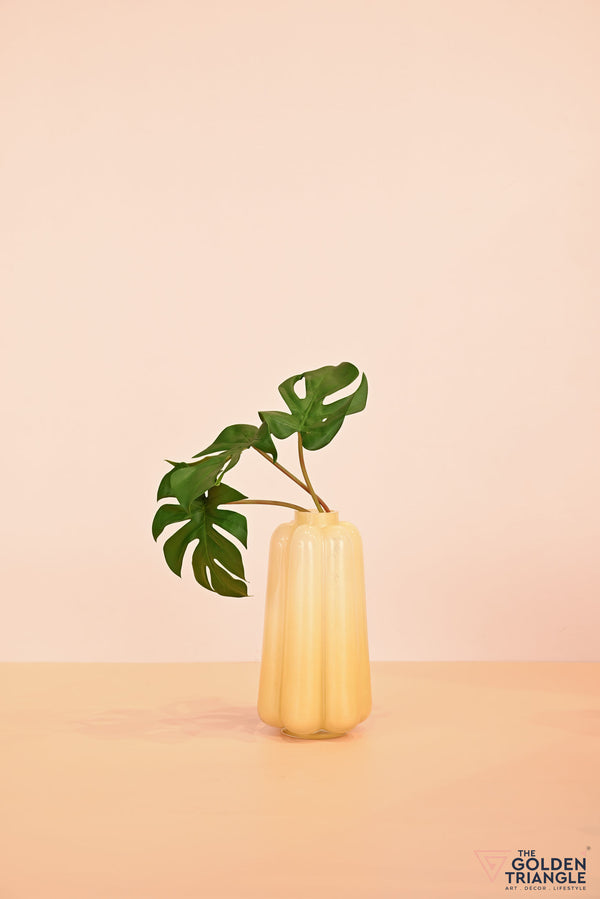 Primrose Glass Vase - Yellow
