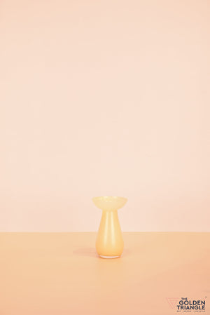 Willow Glass Vase - Yellow