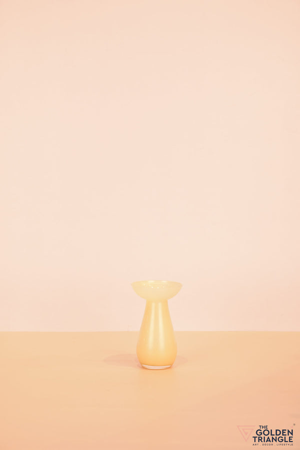 Willow Glass Vase - Yellow