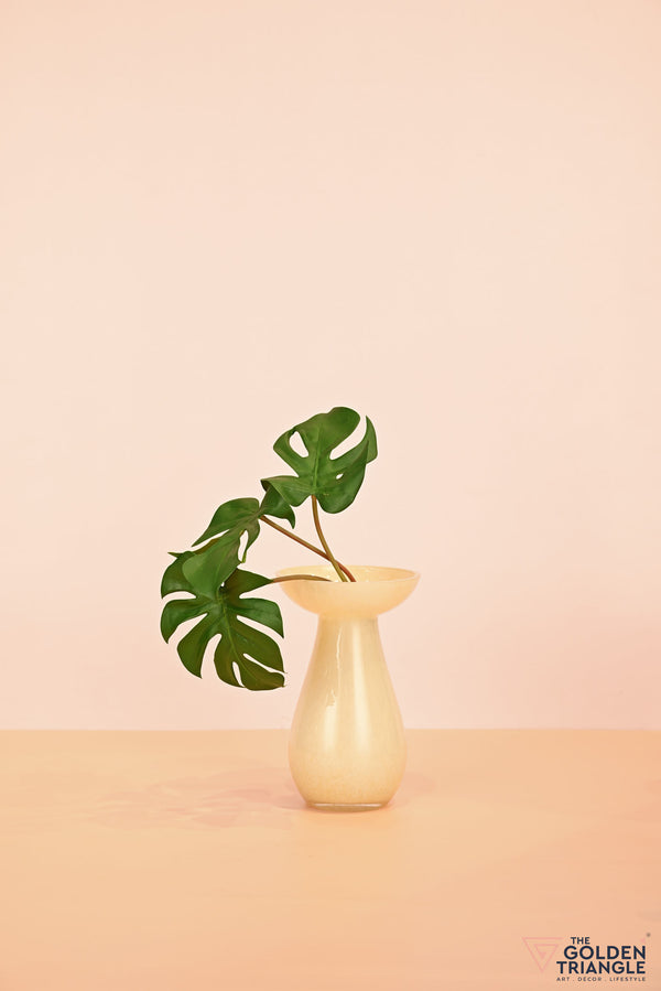 Willow Glass Vase - Yellow