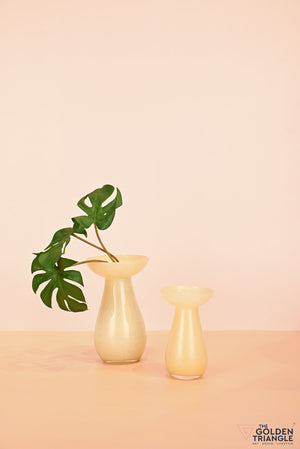 Willow Glass Vase - Yellow