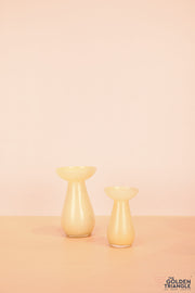 Willow Glass Vase - Yellow