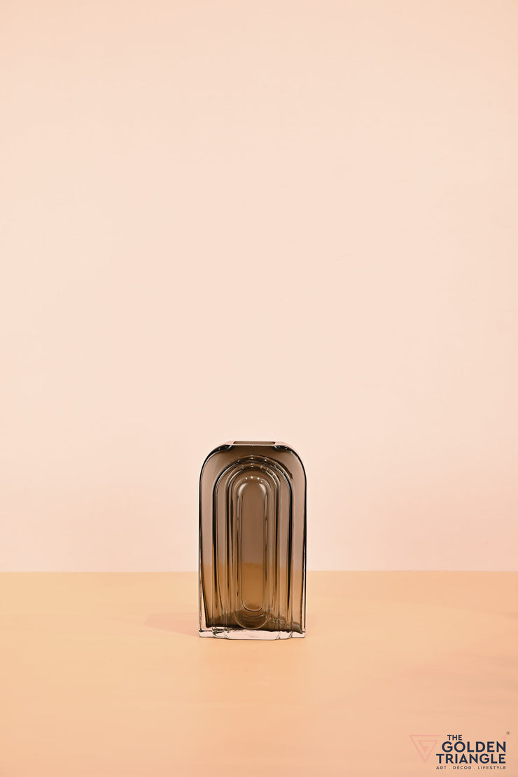 Daiki Glass Vase - Smoke