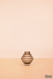 Lor Lantern Glass Vase - Smoke