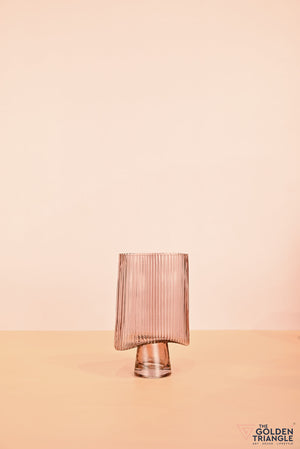 Serenova Glass Vase - Dark Pink