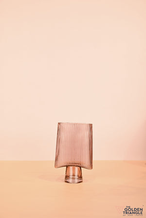 Serenova Glass Vase - Dark Pink